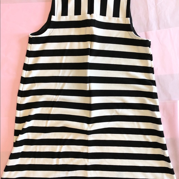 LOFT Women’s Black and White Striped Dress - Picture 4 of 4